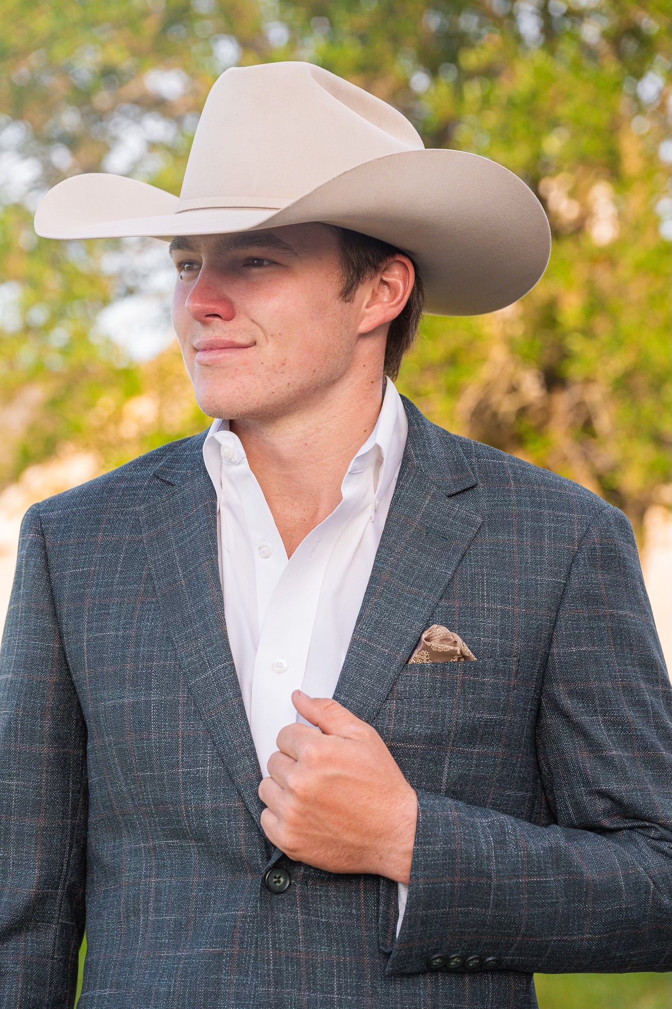 Dark Green with Tan Detail Cowboy Sport Coat – Classic Western Lifesty