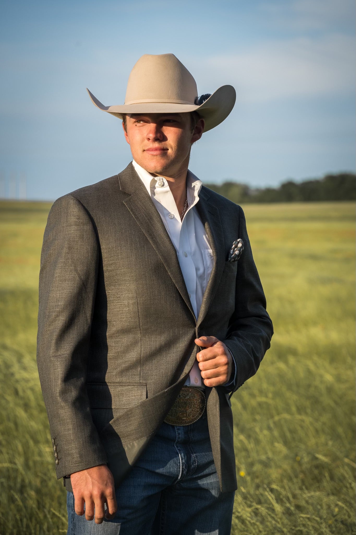 Army Green Cowboy Sport Coat – Slim Fit Western Dress Jacket