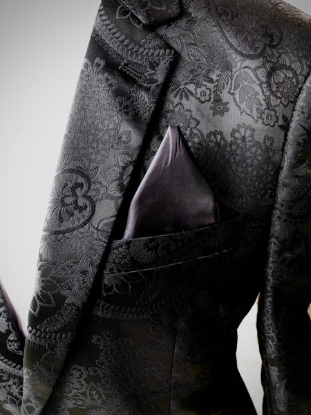 Reversible Paisley Puffer Coat-HOOOYI
