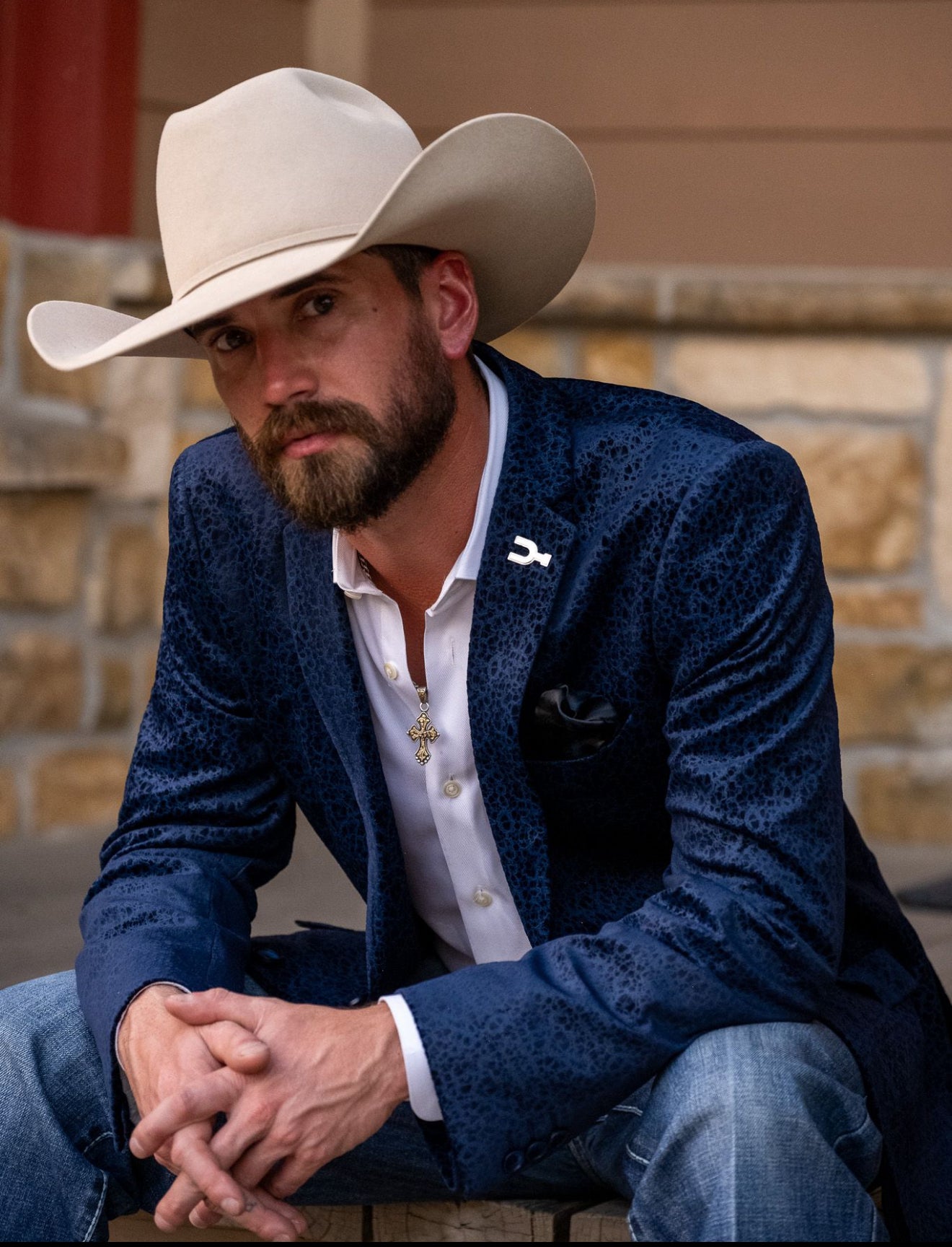 Indigo Blue Velvet Cowboy Sport Coat – Sharp Western Evening Jacket