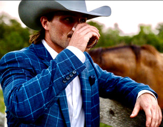 Cody’s Blue Windowpane Cowboy Sport Coat
