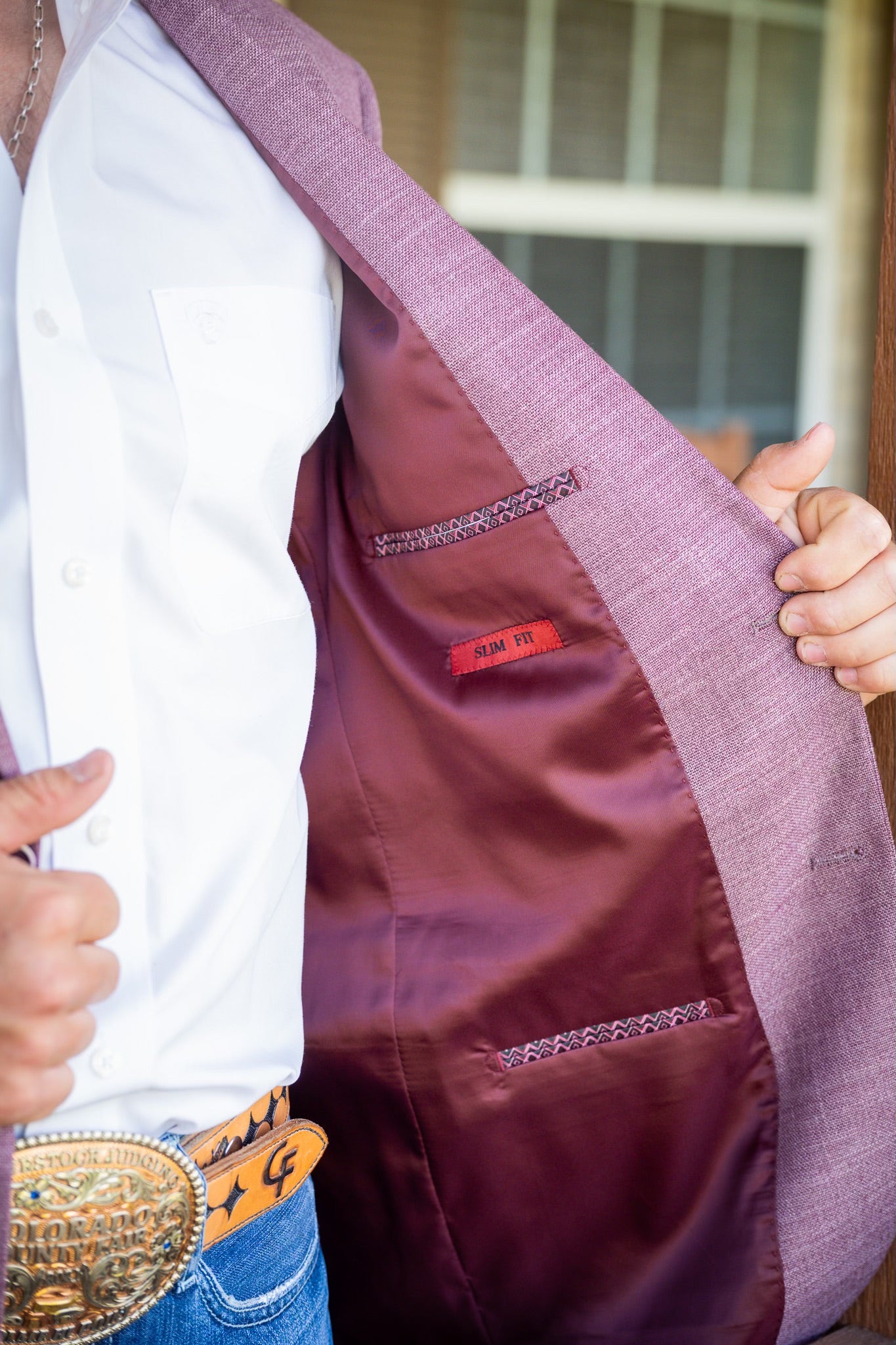 Solid Aggie Maroon Cowboy Sport Coat