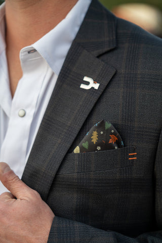 Ranger Dark Grey Windowpane Slim Fit Cowboy Sport Coat