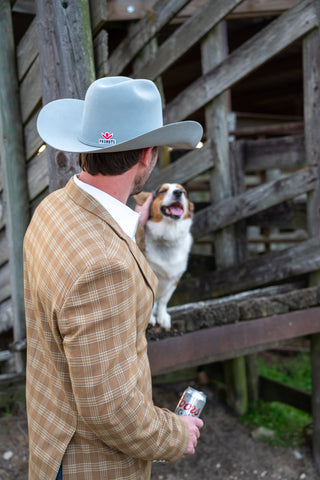 Yukon Gold Cowboy Sport Coat by Espuela Design Co. Lightweight Wool Western Blazer with Modern Athletic Fit
