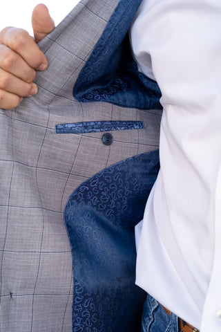 Flint Gray Long Cut Cowboy Sport Coat – Tailored Western Lifestyle Jacket