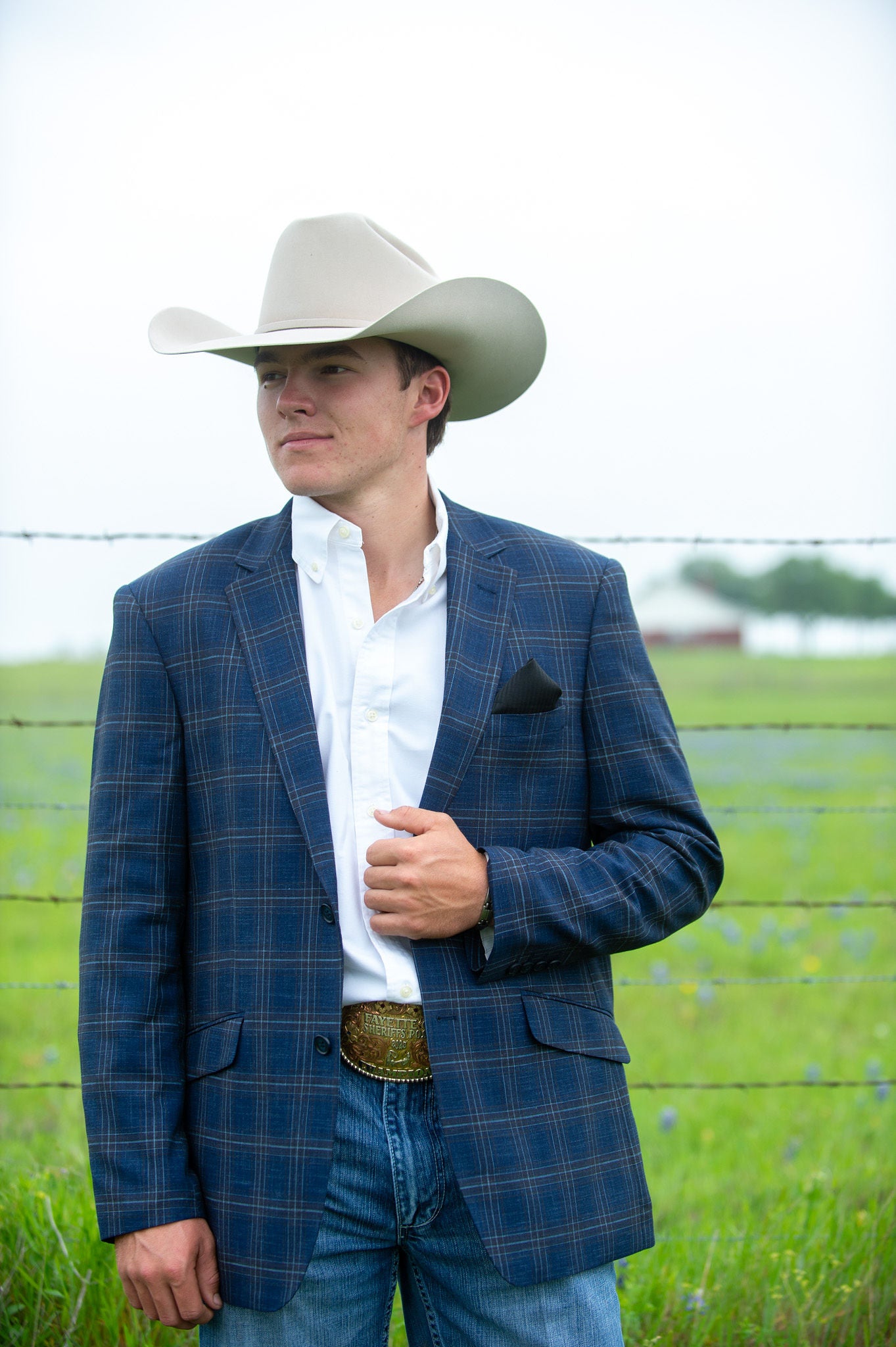 Smokey Blue Cowboy Sport Coat