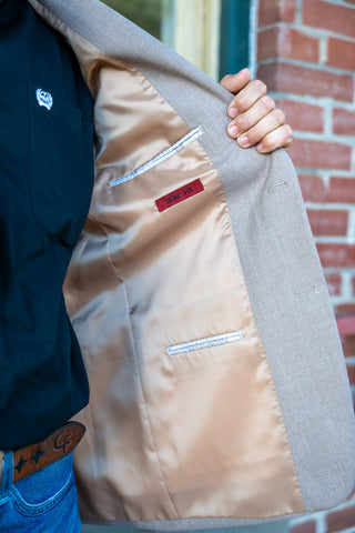 New!! Fawn Pastel Beige Cowboy Sport Coat
