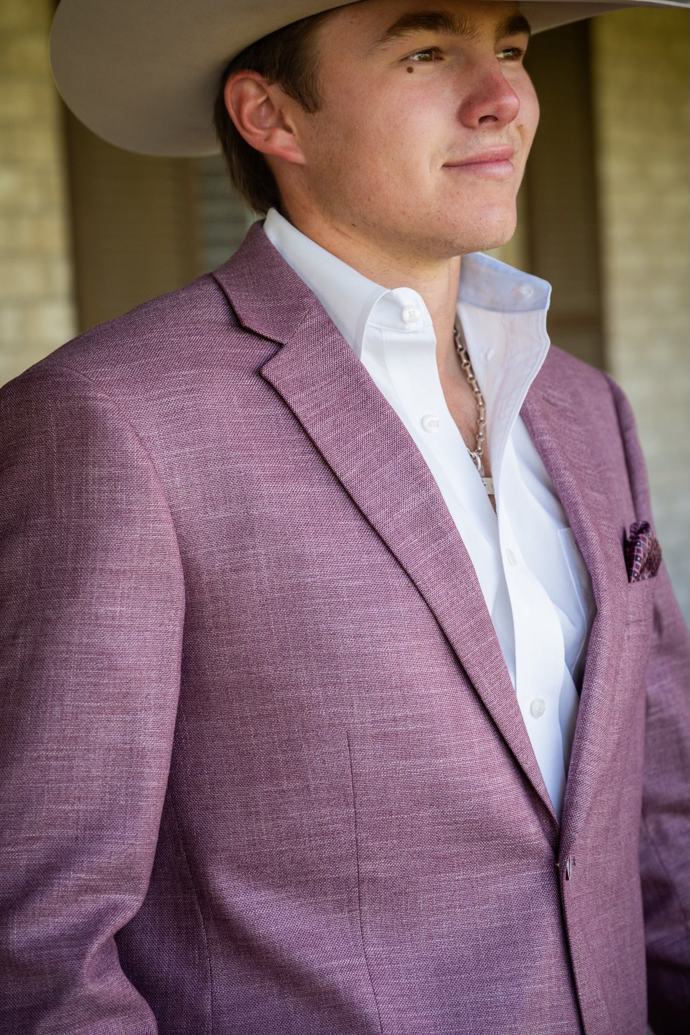 Solid Aggie Maroon Cowboy Sport Coat – Slim Fit Western Jacket