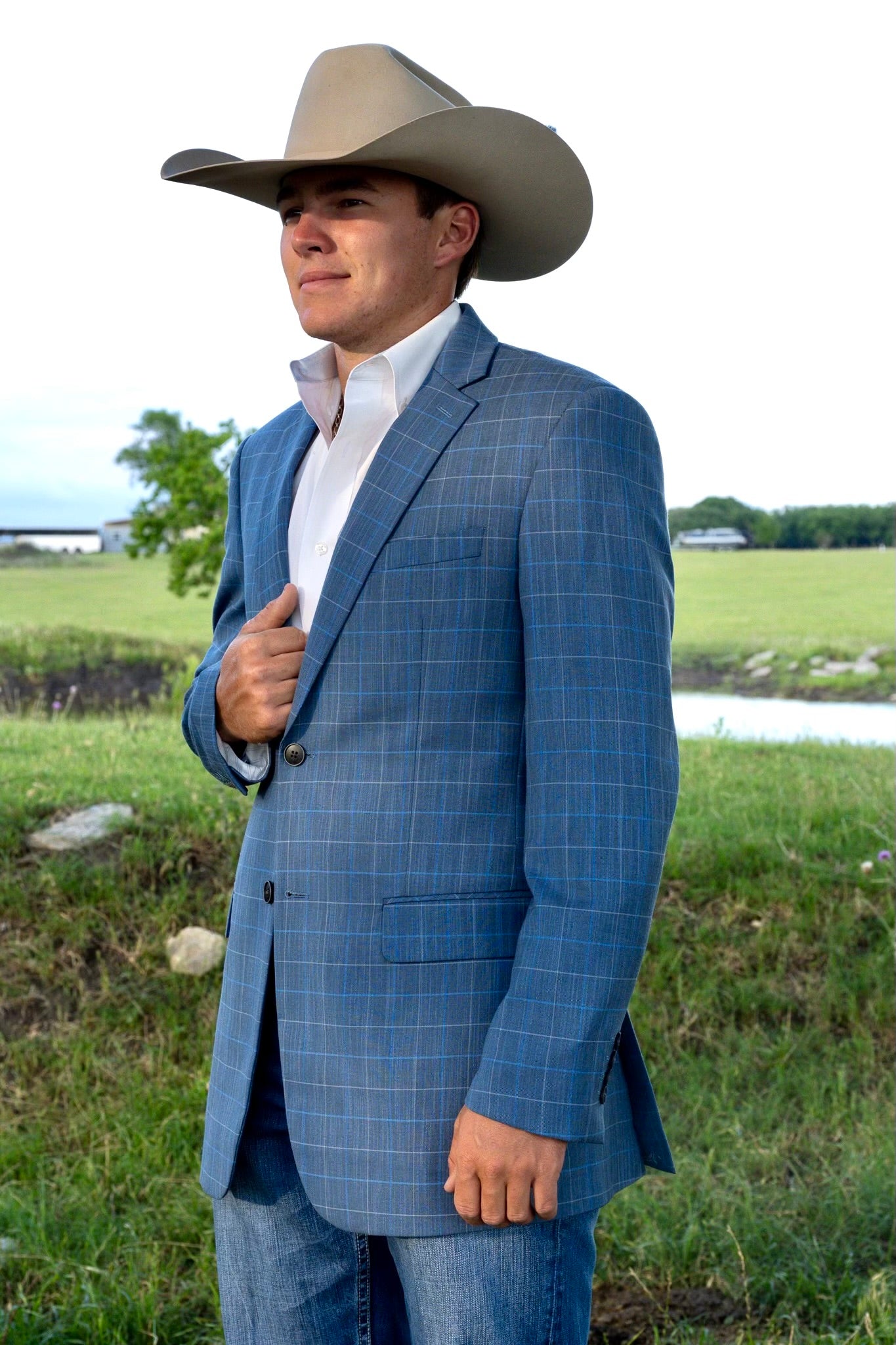 Lapis Blue (Long) Cowboy Sport Coat