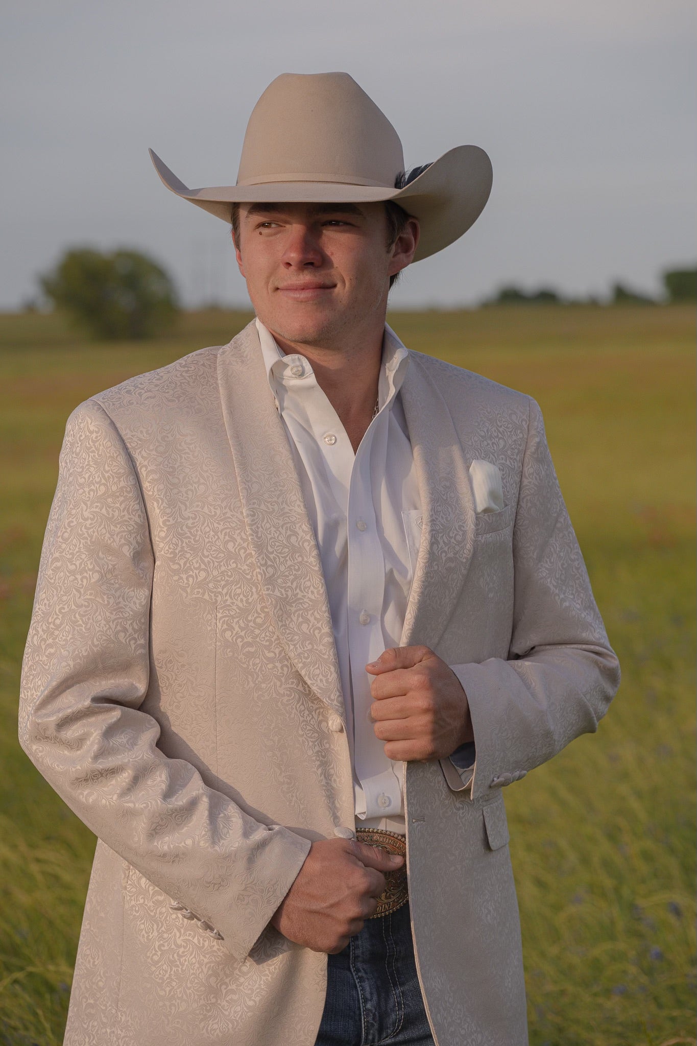 Cream Paisley Cowboy Sport Coat