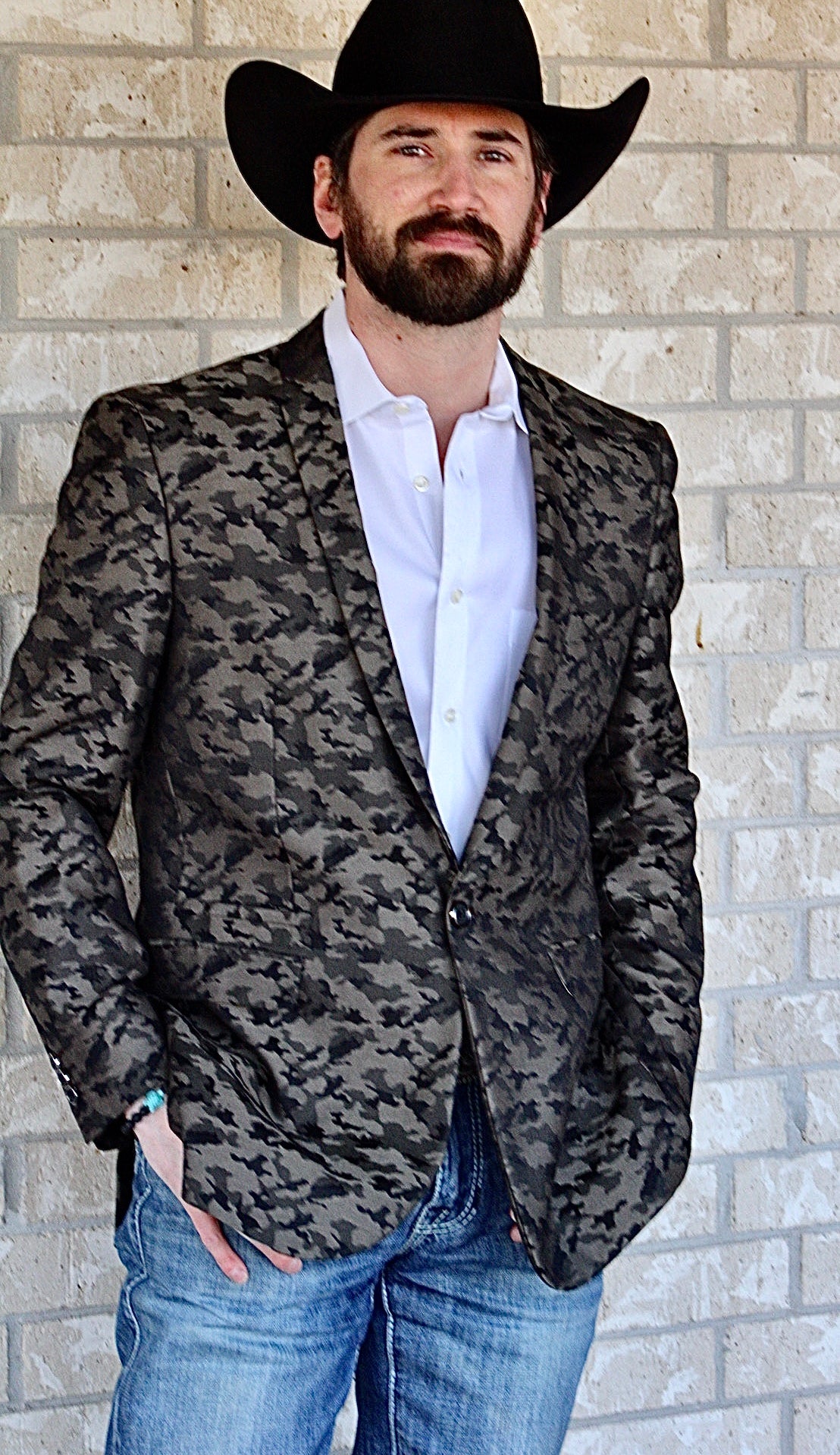 Camouflage Cowboy Sport Coat