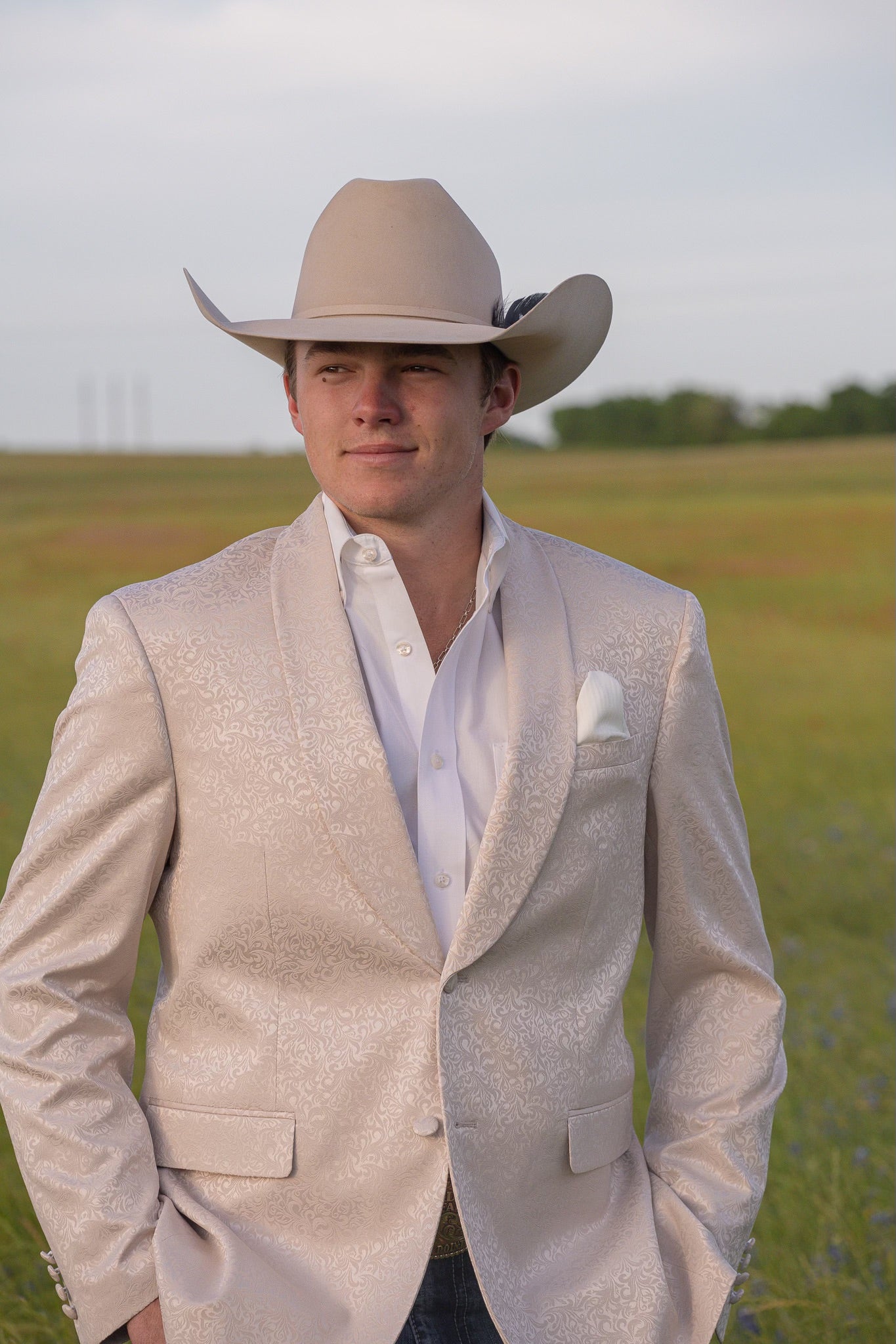 Cream Paisley Western Formal Jacket Slim Fit Cowboy Sport Coat Espuela Design Co. Cream Paisley Western Formal Jacket Slim Fit Cowboy Sport Coat Espuela Design Co.