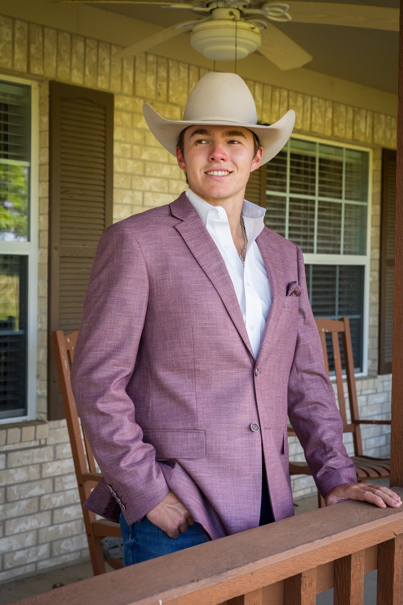Solid Aggie Maroon Cowboy Sport Coat