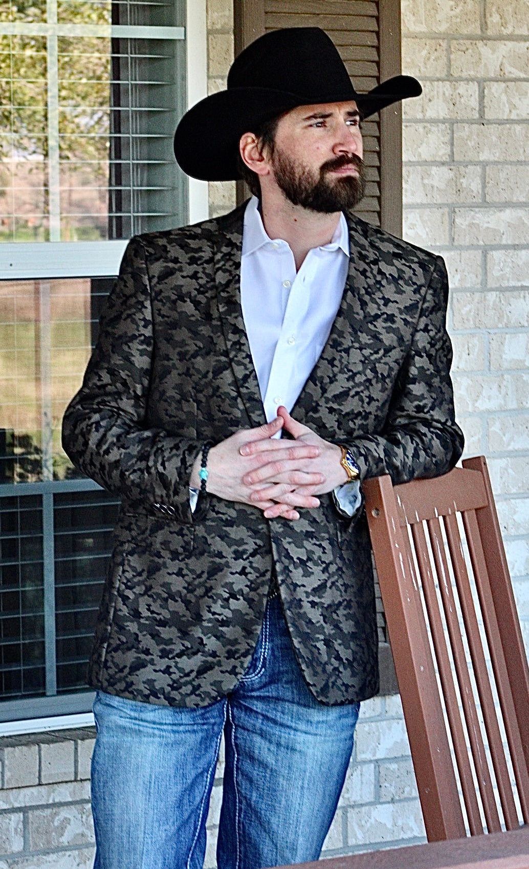 Camouflage Cowboy Sport Coat