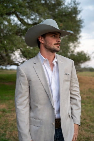 Irish Cream Classic Fit Cowboy Sport Coat