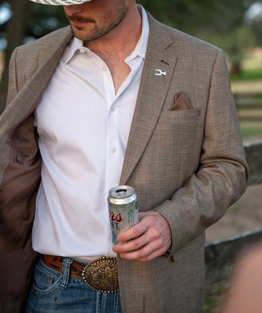 New!! Tan Chino Cowboy Sport Coat