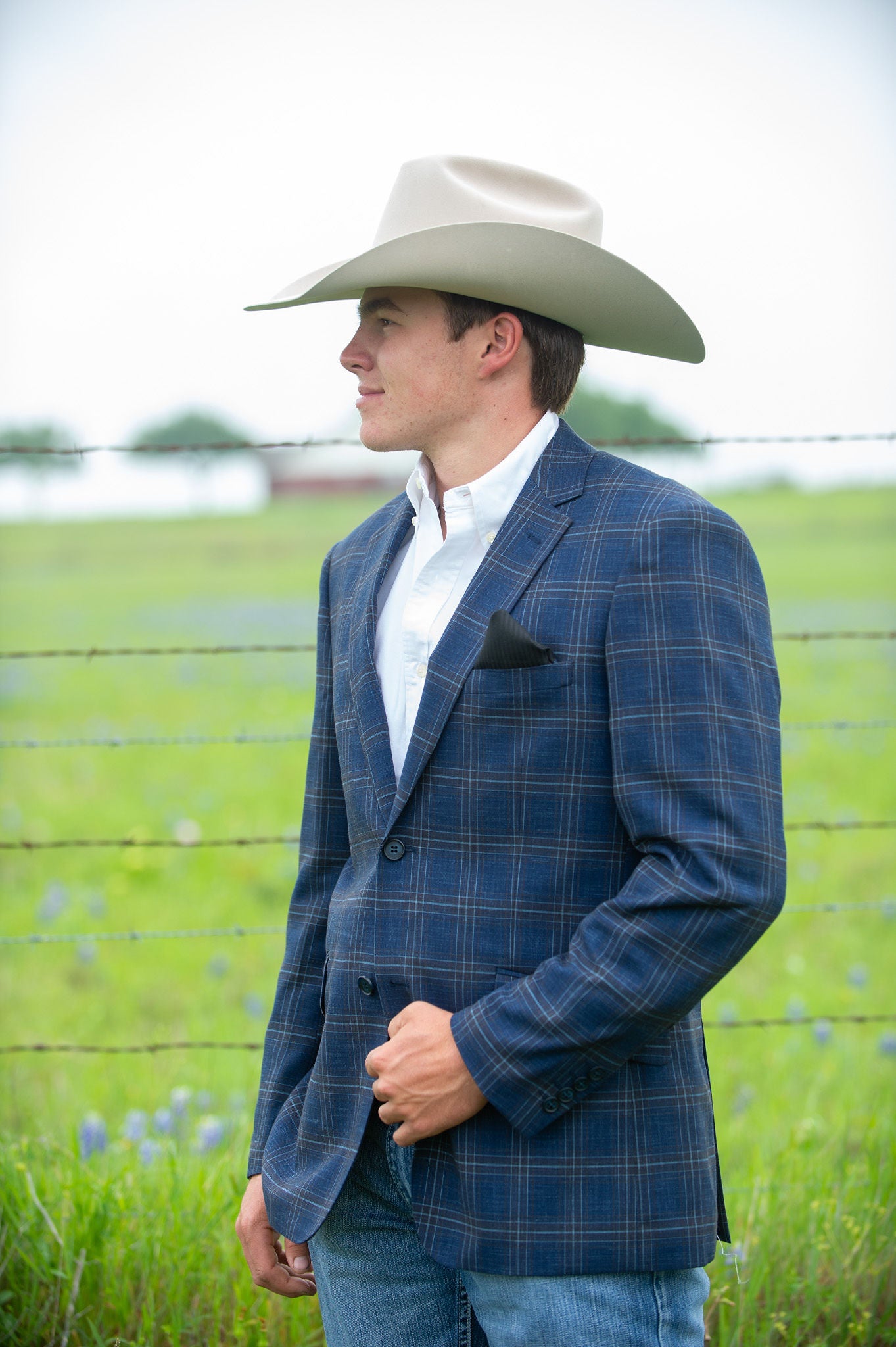 Smokey Blue Mens Sport Coat