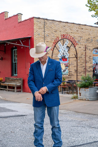 New!! Patriotic Blue Cowboy Sport Coat