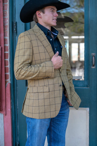New!! Golden Knights Chino Windowpane Cowboy Sport Coat