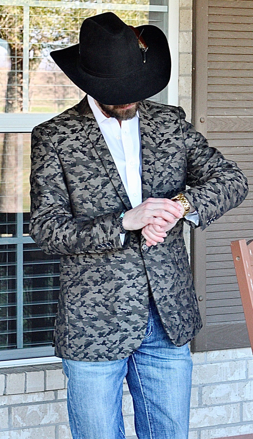 Camouflage Cowboy Sport Coat