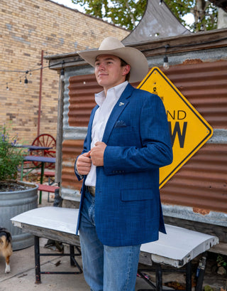 New!! Patriotic Blue Cowboy Sport Coat