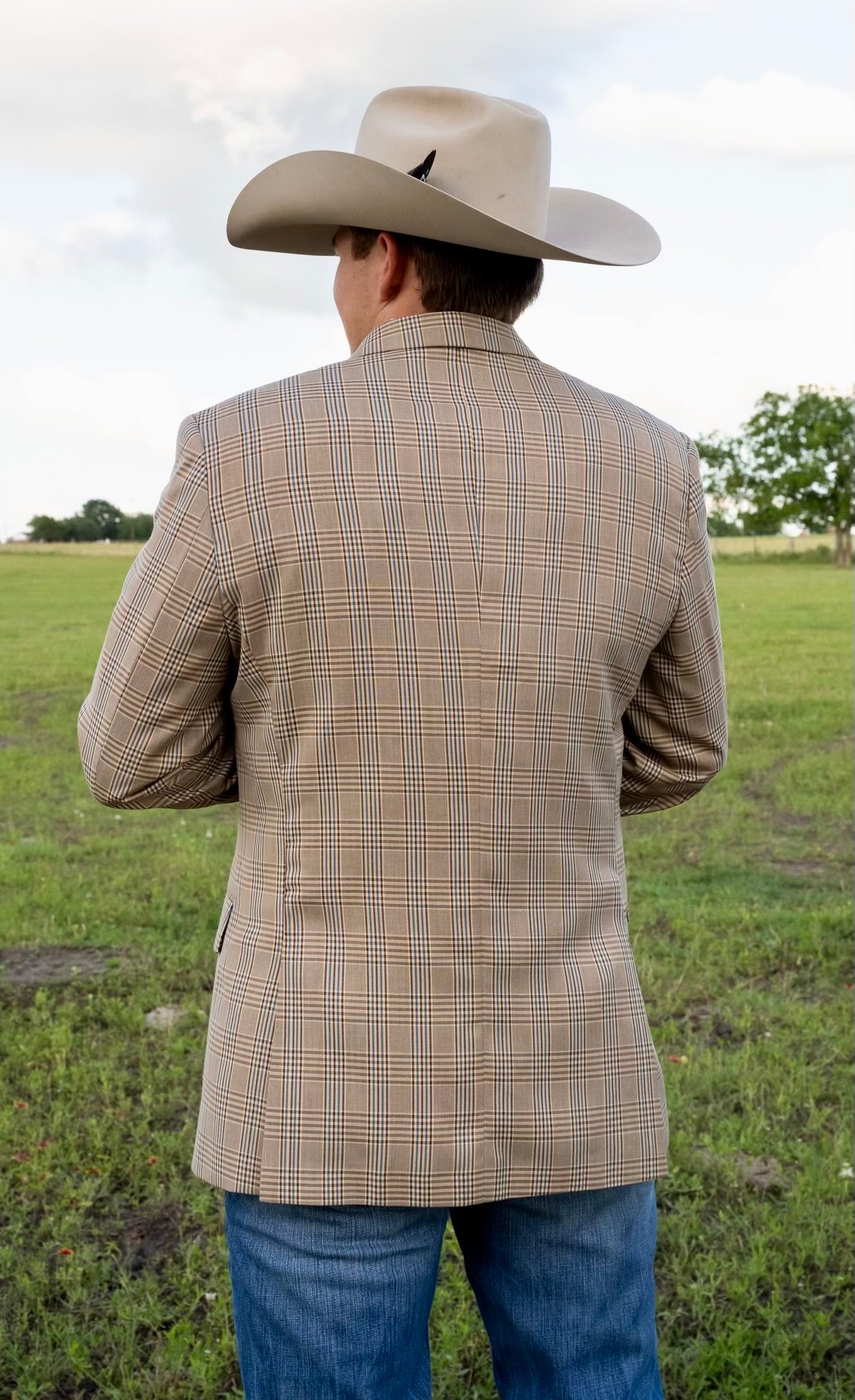 Bold Brown Plaid Cowboy Sport Coat – Classic Western Lifestyle Jacket