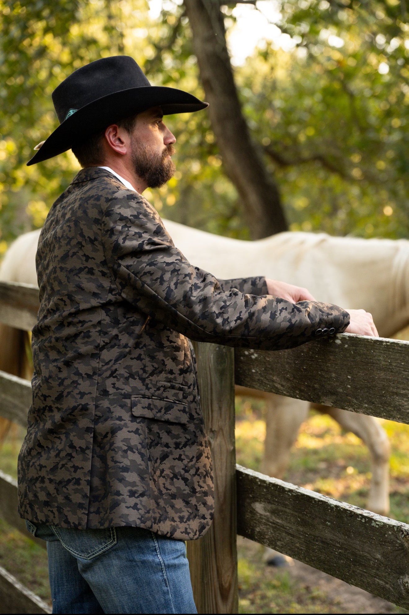 Camouflage Cowboy Sport Coat