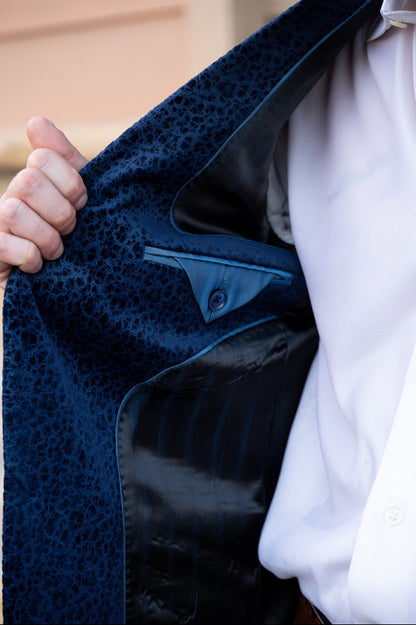 Indigo Blue Velvet Cowboy Sport Coat – Sharp Western Evening Jacket