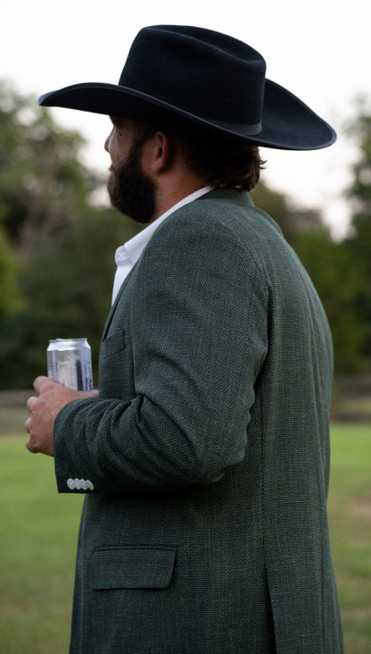 New! Olive Green Chino Cowboy Sport Coat