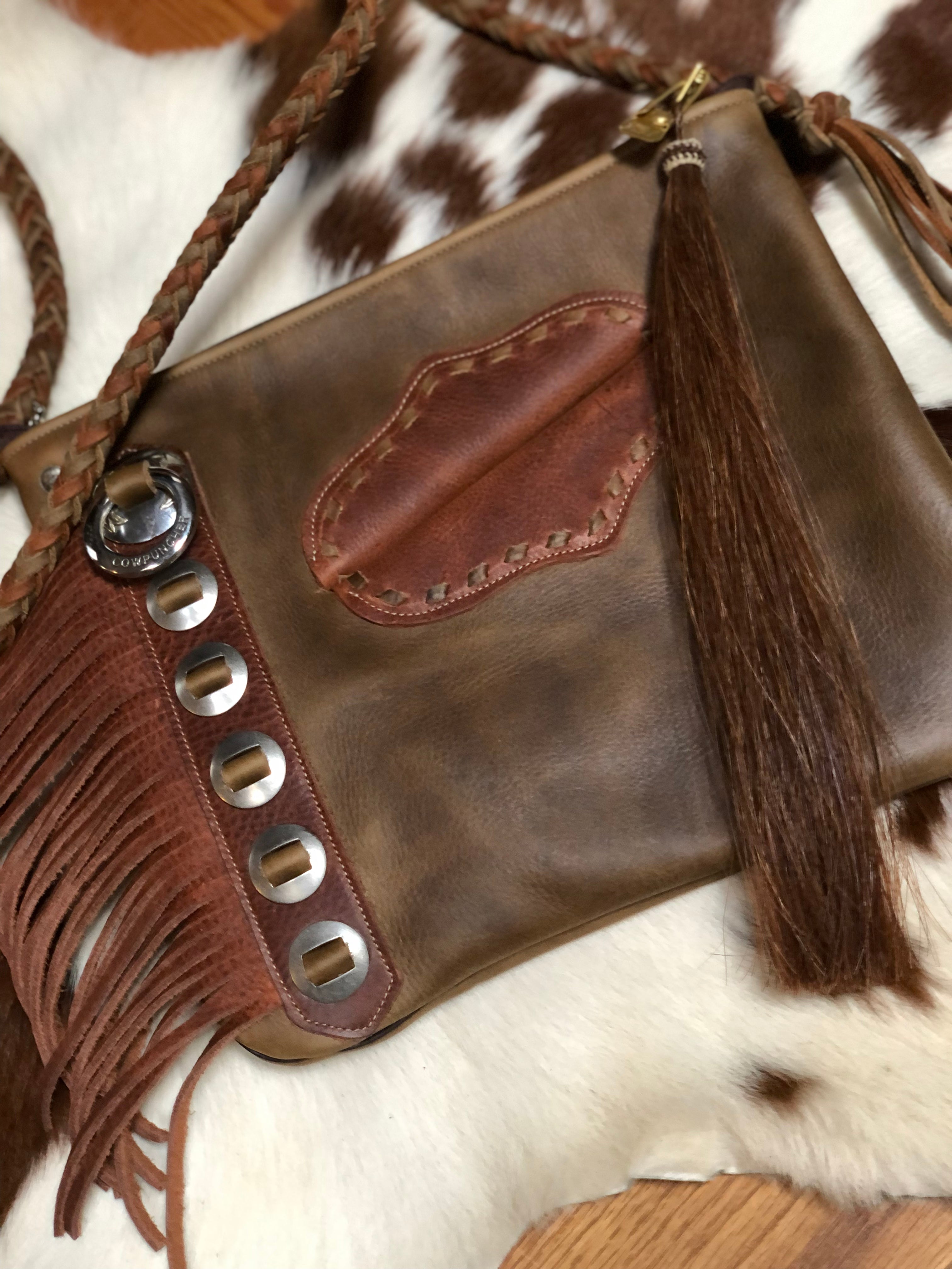 Sage Green/ Carmel Chap Bag