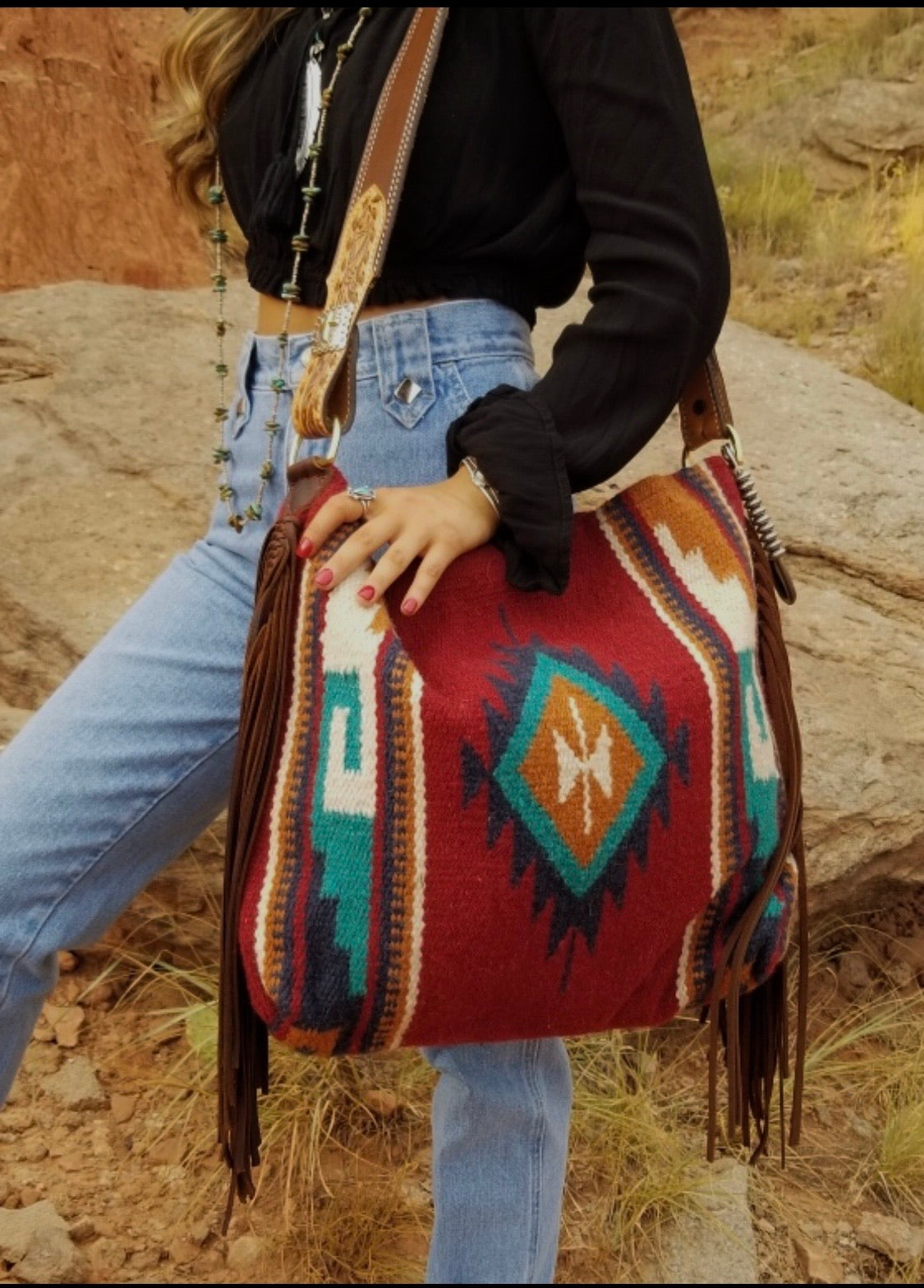 Red River Saddleblanket Tote