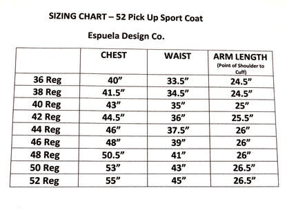 Fifty-two Pick up Cowboy Sport Coat