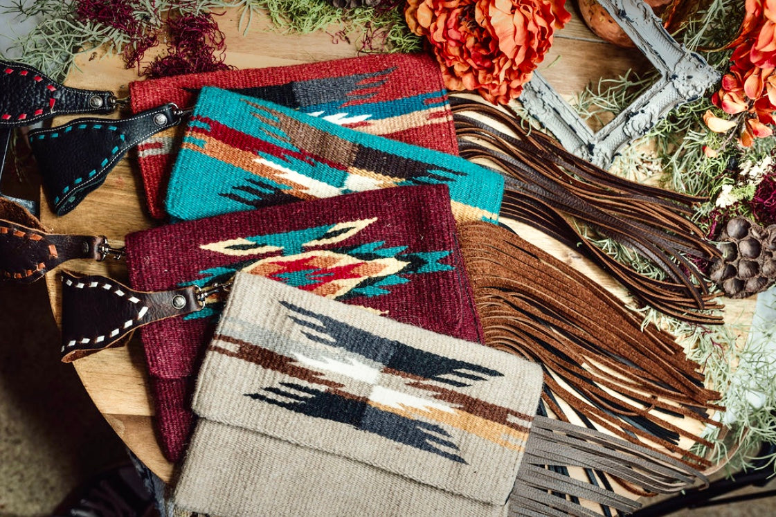 Burgundy Barrel Bronc Halter Wristlet