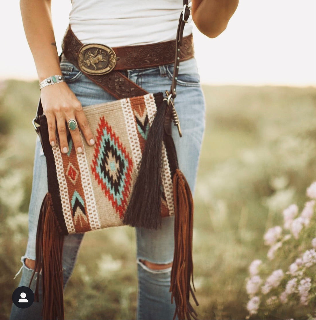 Mini Zia Saddleblanket Crossbody