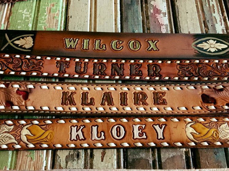 Name Stamped onto Purse Strap (With purchase of a Purse) – Espuela Design  Co.
